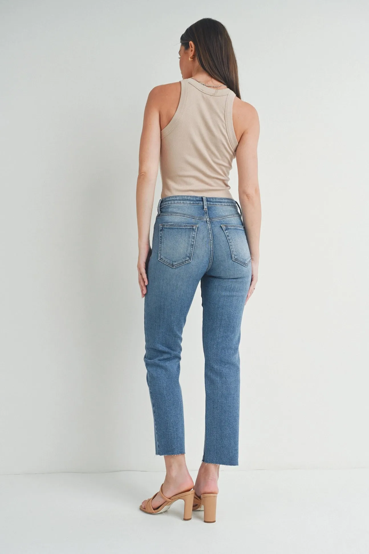 Mid Rise Classic Straight Denim