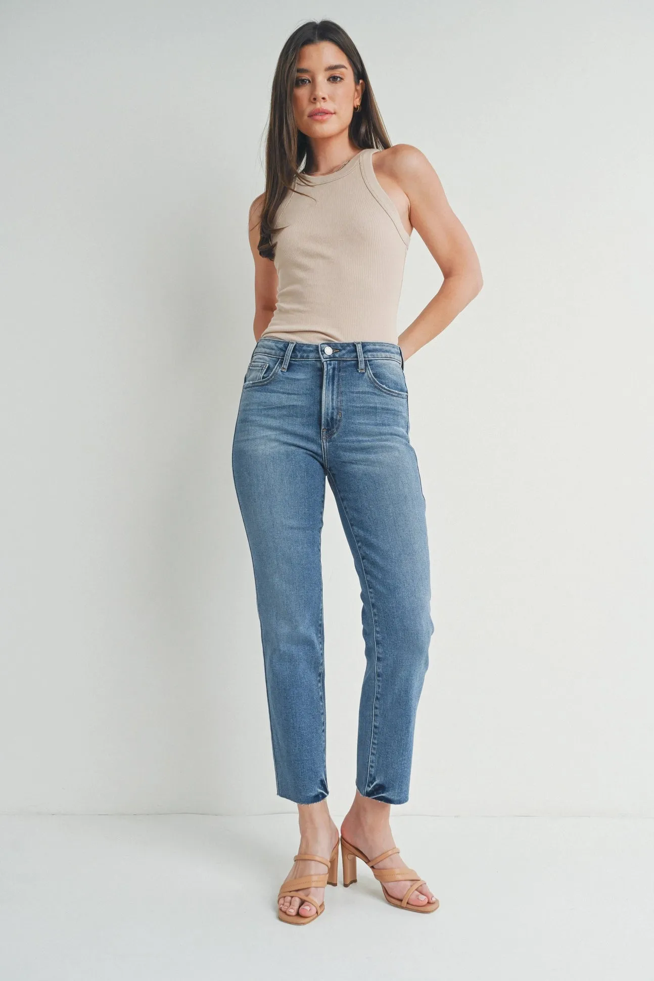 Mid Rise Classic Straight Denim