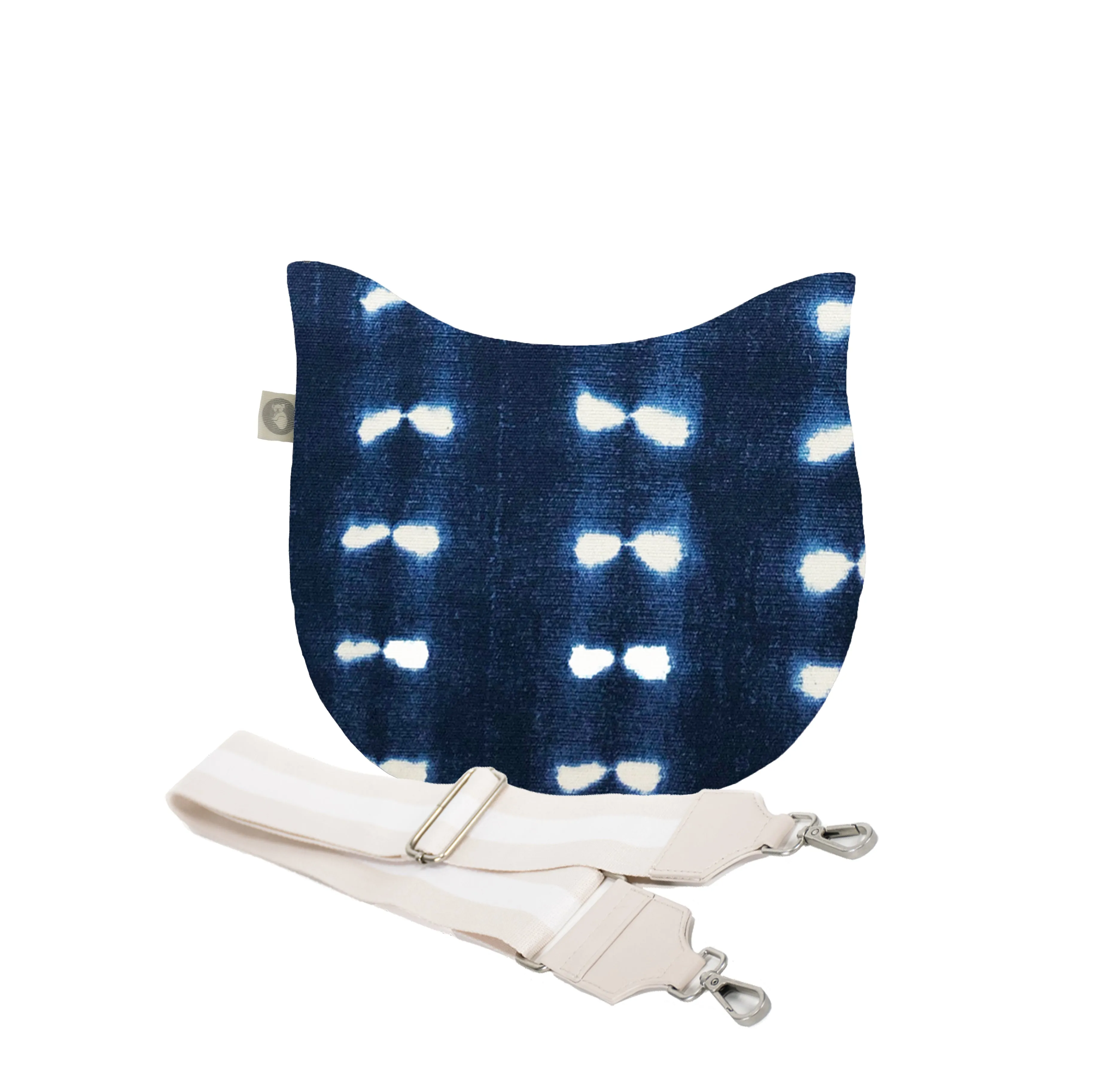 Mini City Bag: Blue Shibori