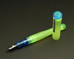 Model 02 Intrinsic Fountain Pen - Nuclear Green & Maya Blue