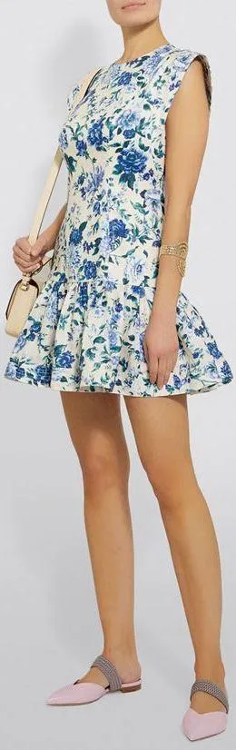 'Moncur' Flounce Mini Dress