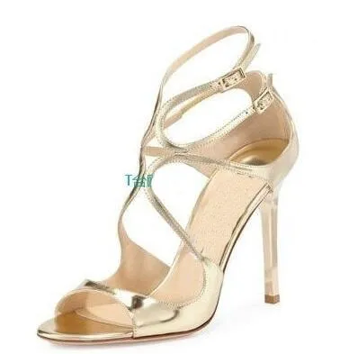 Moraima Snc Sexy  High heel Sandals Open Toe Leather cross-tied Thin Heels Woman Shoes Sexy Ankle Strap Gladiator Summer Shoes