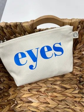 Neon Blue EYES - makeup bag