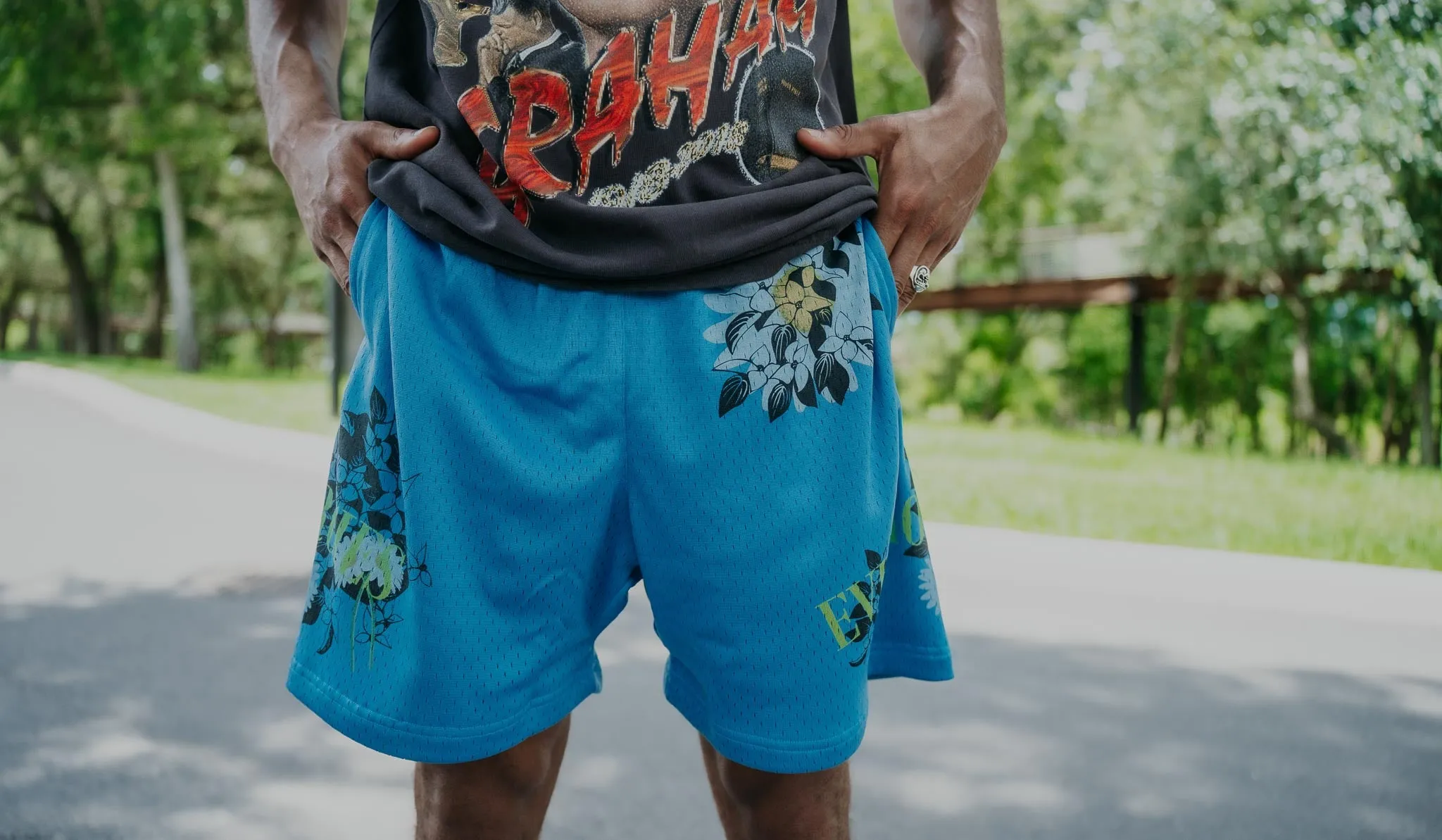 New Mercies Basketball Shorts - (Light Blue)