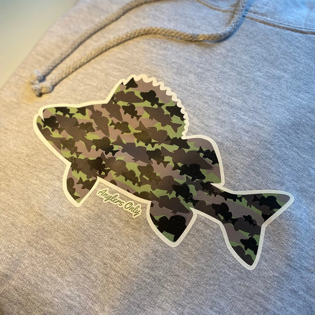 'Perch Camo' Hoodie - Heather Grey