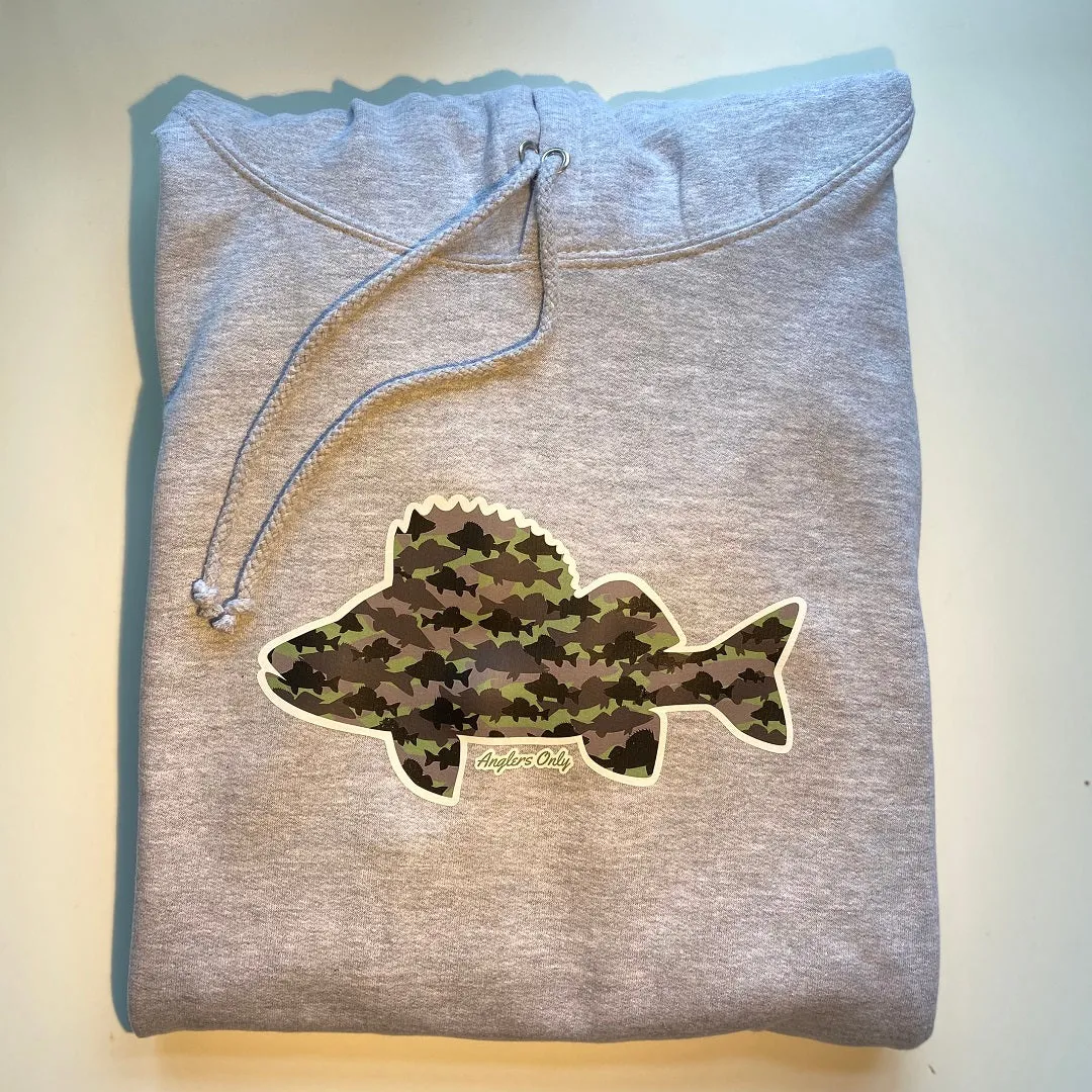 'Perch Camo' Hoodie - Heather Grey