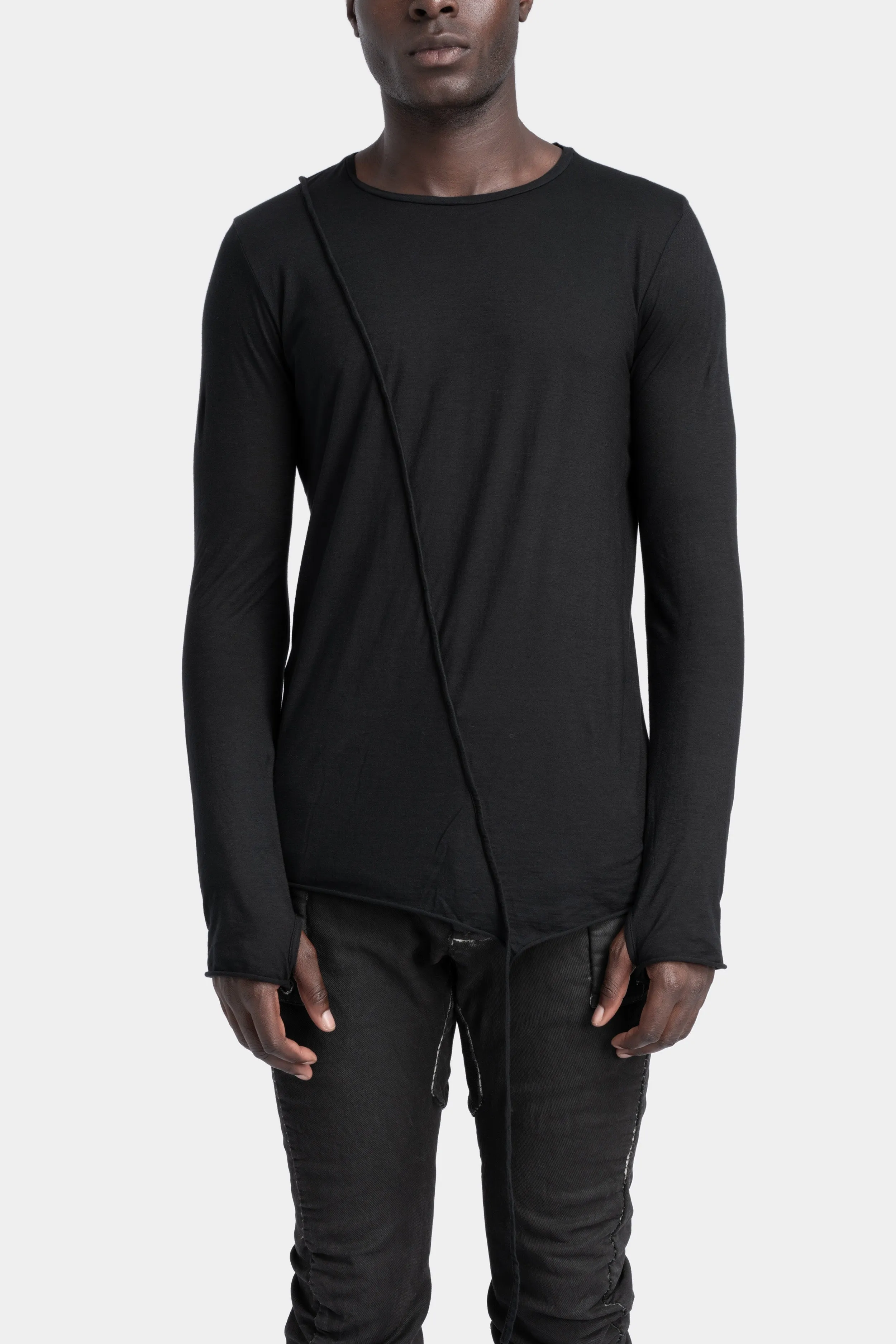 Piped seams iconic long sleeve tee