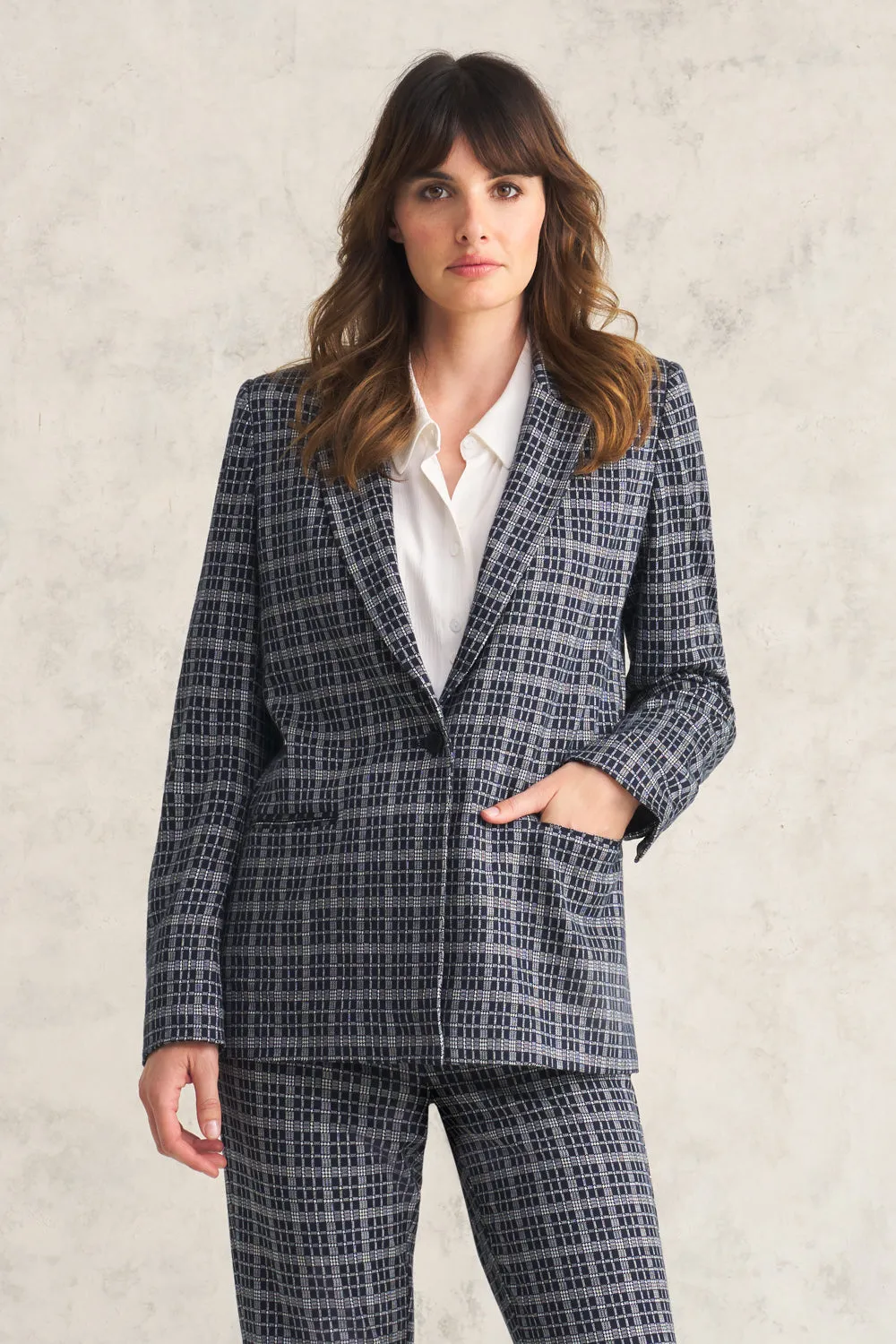 Ponte Check Blazer