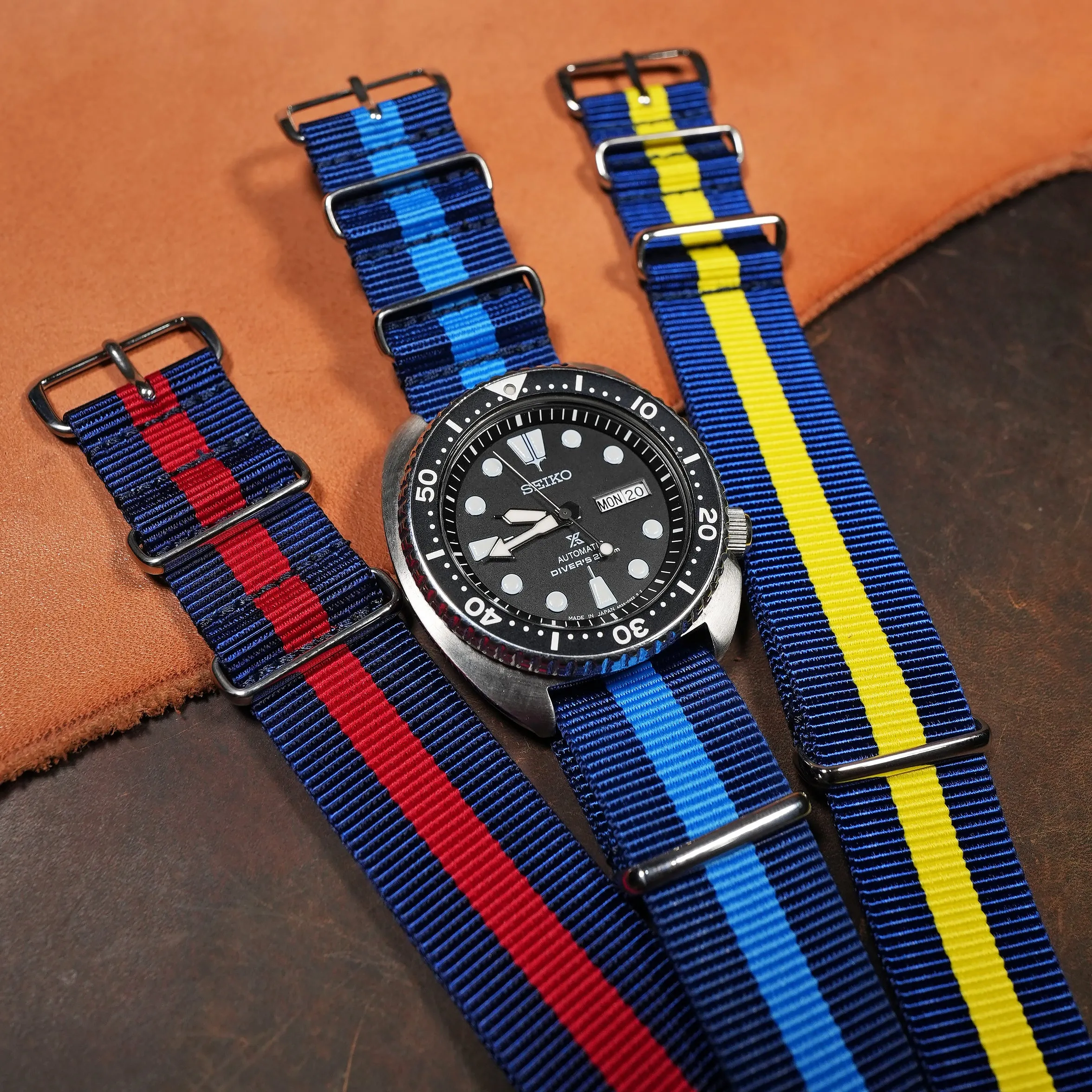 Premium Nato Strap in Navy Blue