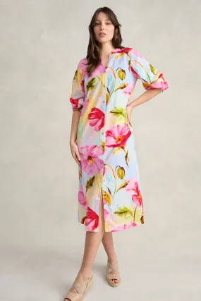 Printed Cotton Shirt Dress