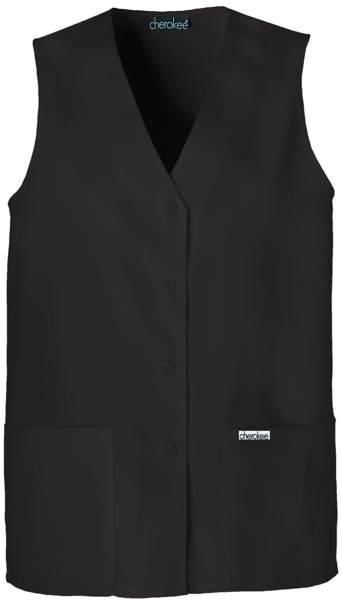 Professional Solids Button Front Vest 1602