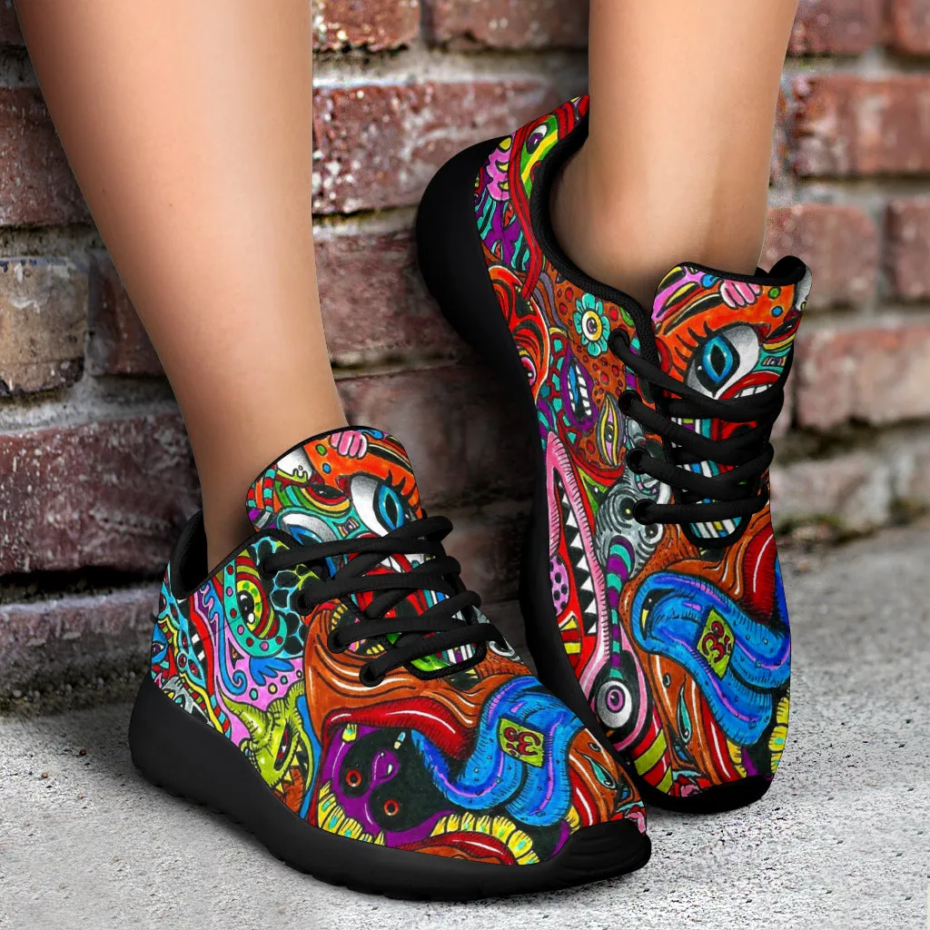 Psychedelic Art Sport Sneakers