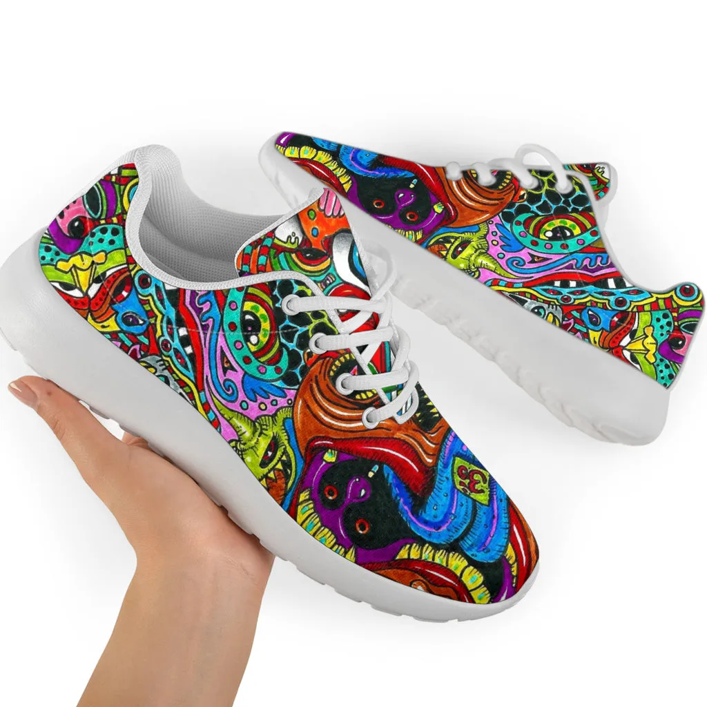 Psychedelic Art Sport Sneakers