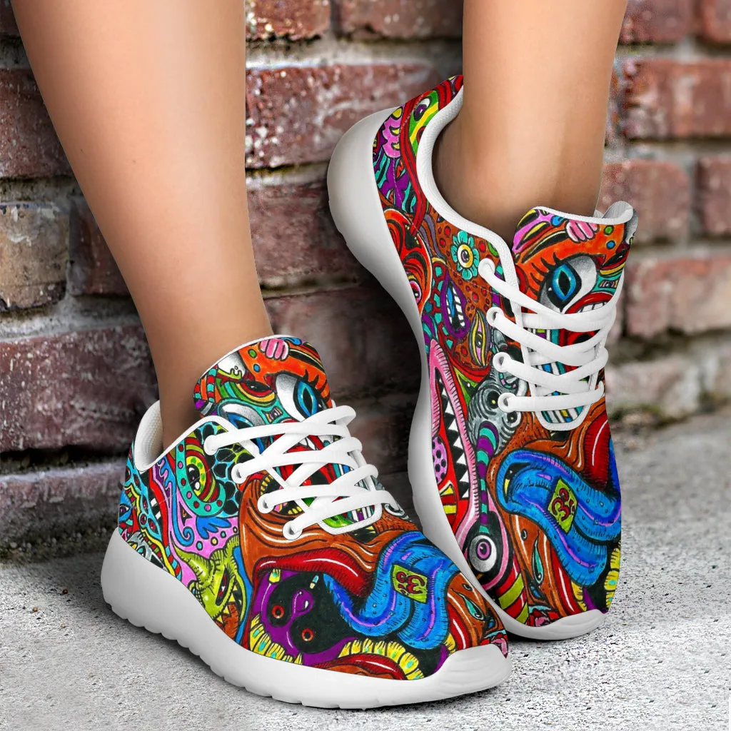 Psychedelic Art Sport Sneakers