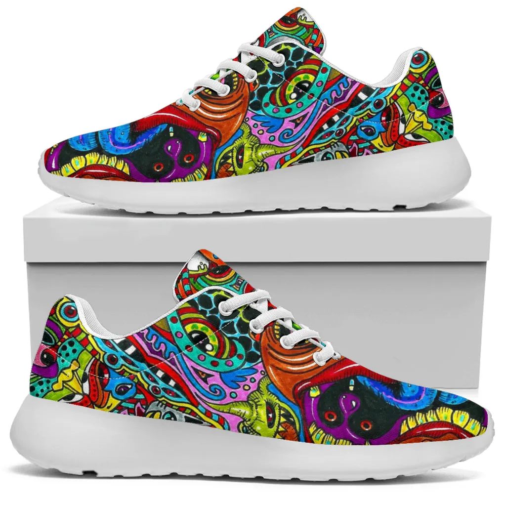 Psychedelic Art Sport Sneakers