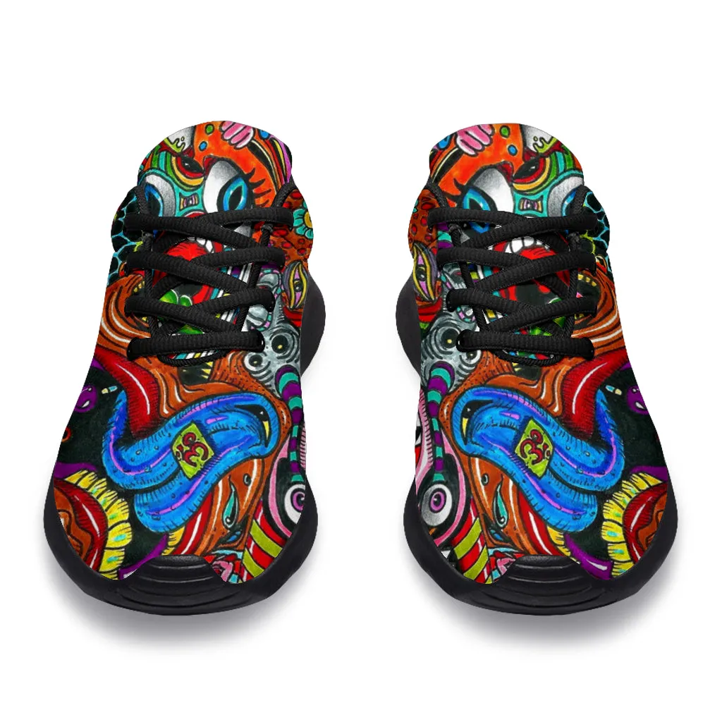 Psychedelic Art Sport Sneakers