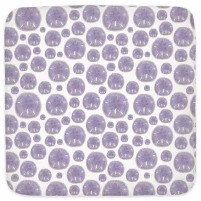 Purple Sand Dollar Hooded Baby Towel