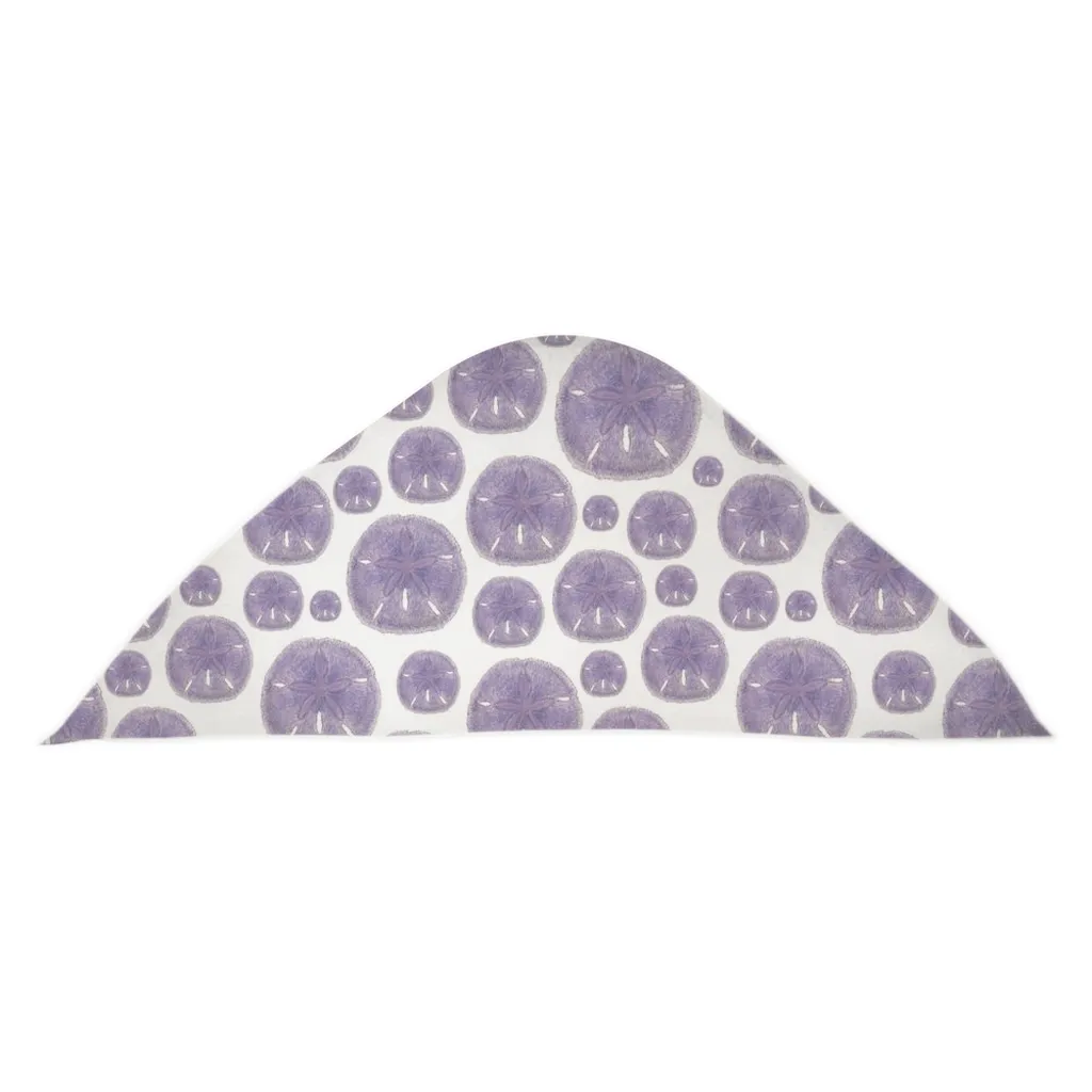 Purple Sand Dollar Hooded Baby Towel