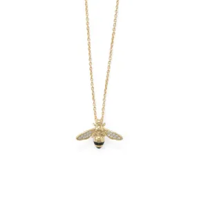 Queen Bee 14 karat gold plated Necklace- M H W ACCESSORIES