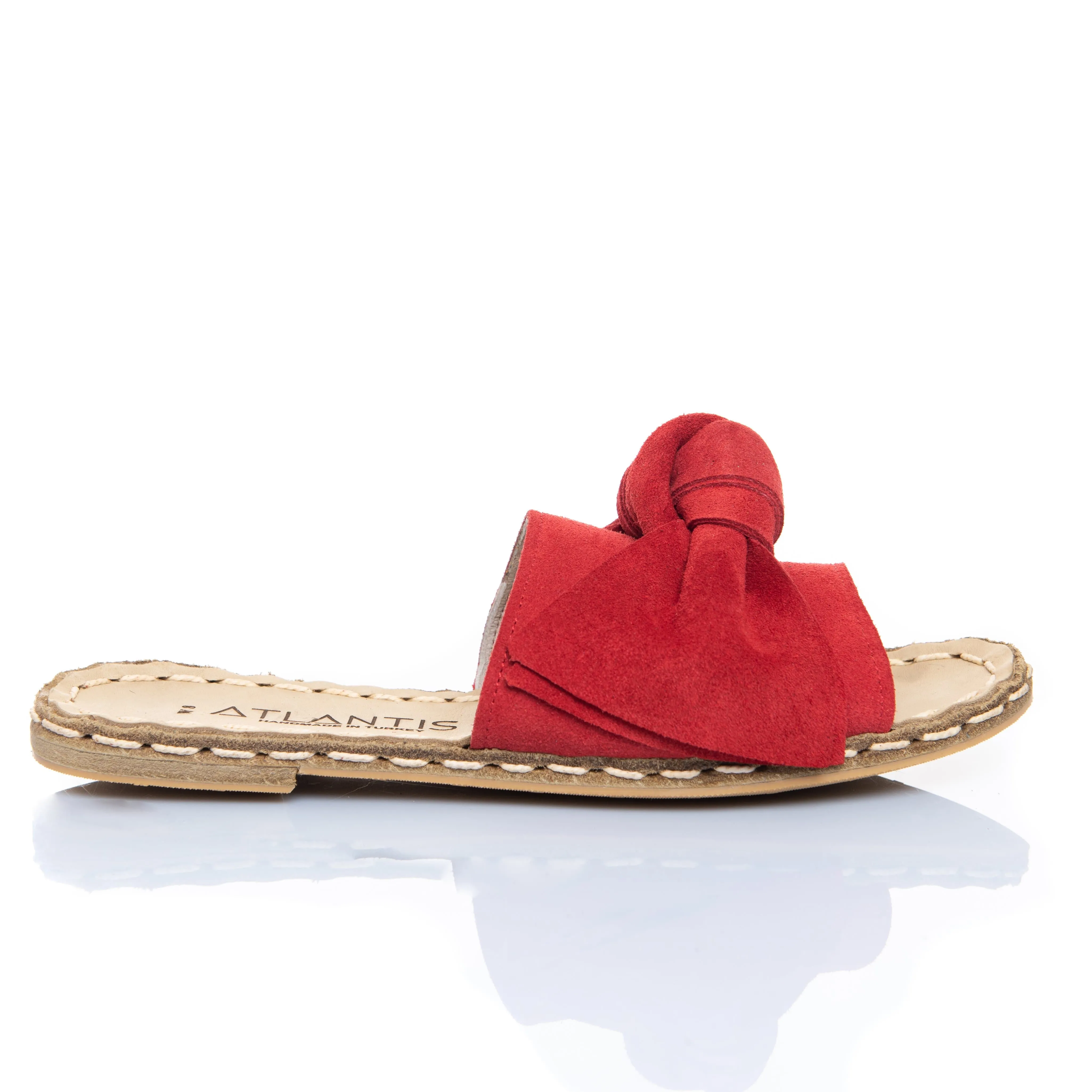 Red Bows Leather Sandals