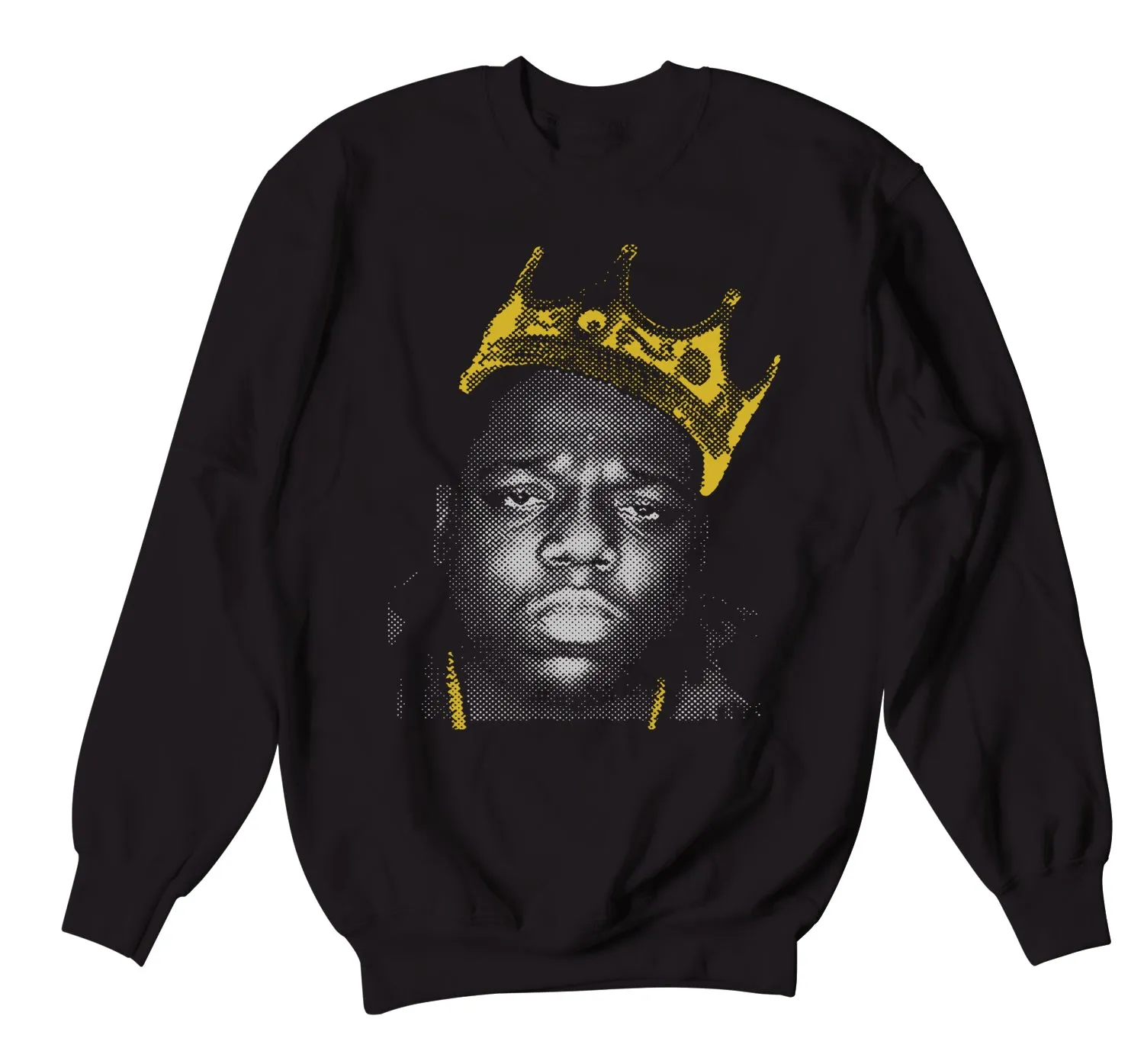 Retro 12 Royalty Sweater - Crown - Black