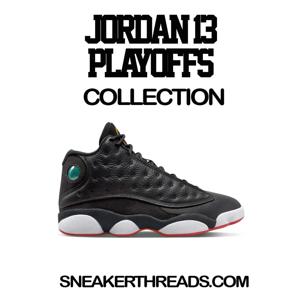 Retro 13 Playoff Shirt - Goat - Black