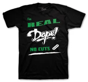 Retro 3 Pine Green Shirt - No Cuts - Black