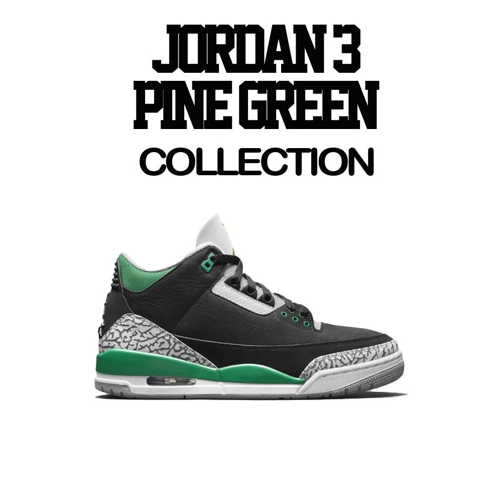 Retro 3 Pine Green Shirt - ST Drip - Black