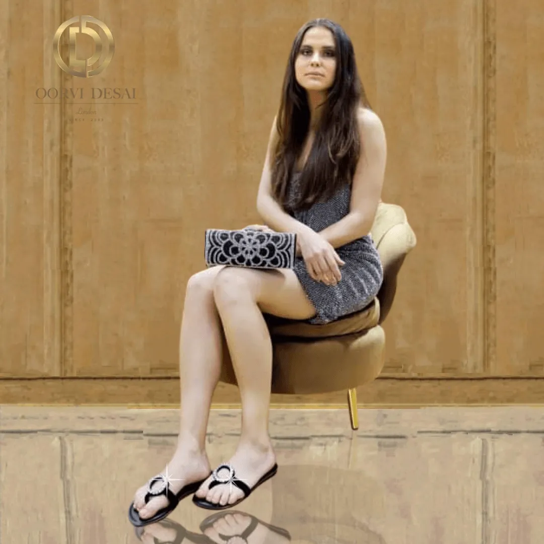 'Riva' Handcrafted Party Flats by Oorvi Desai OD26