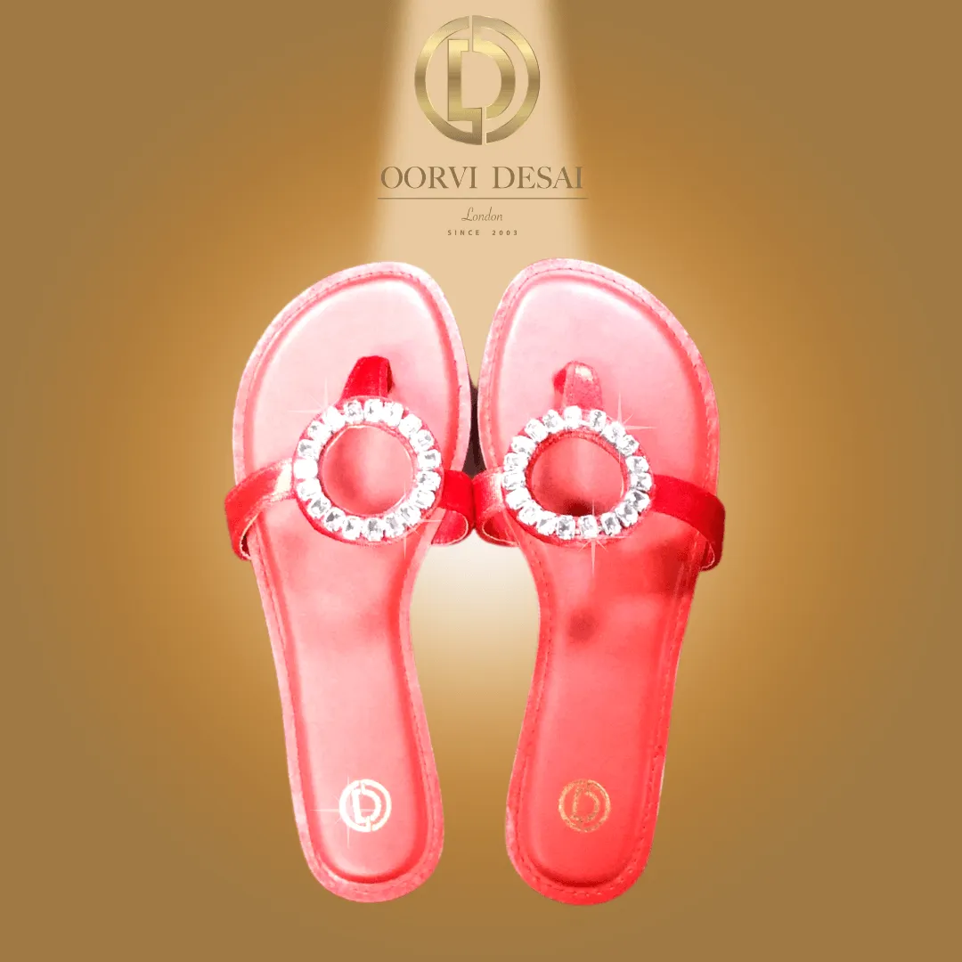 'Riva' Handcrafted Party Flats by Oorvi Desai OD26