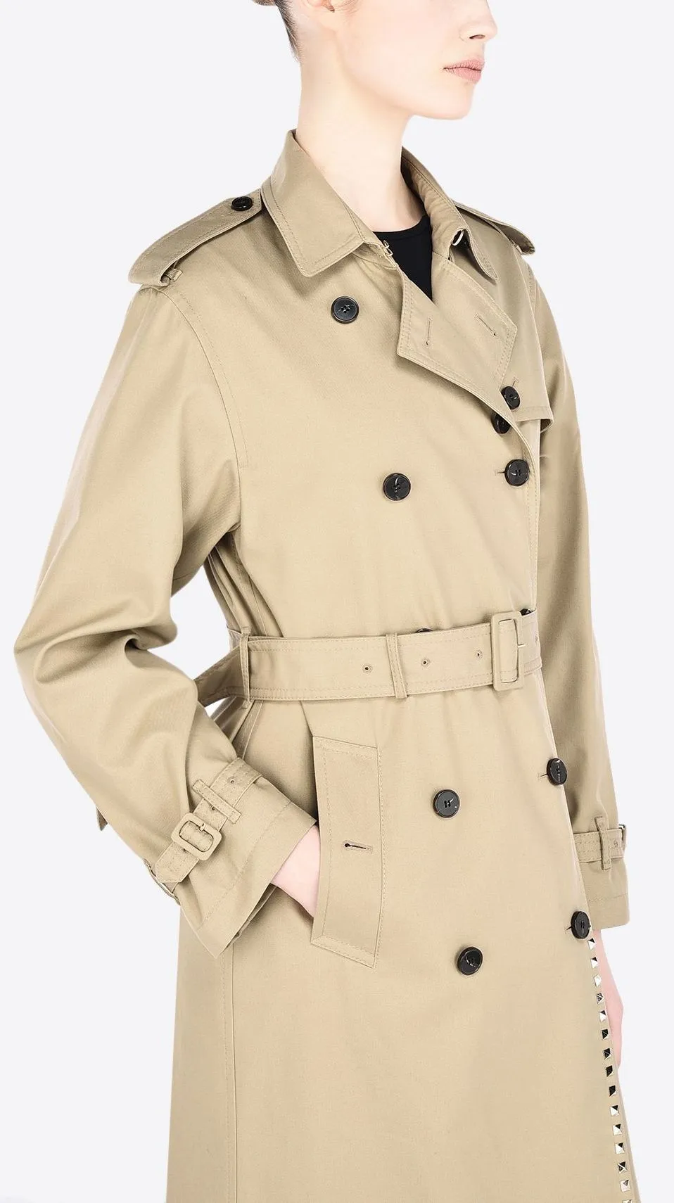 'Rockstud' Trench Coat