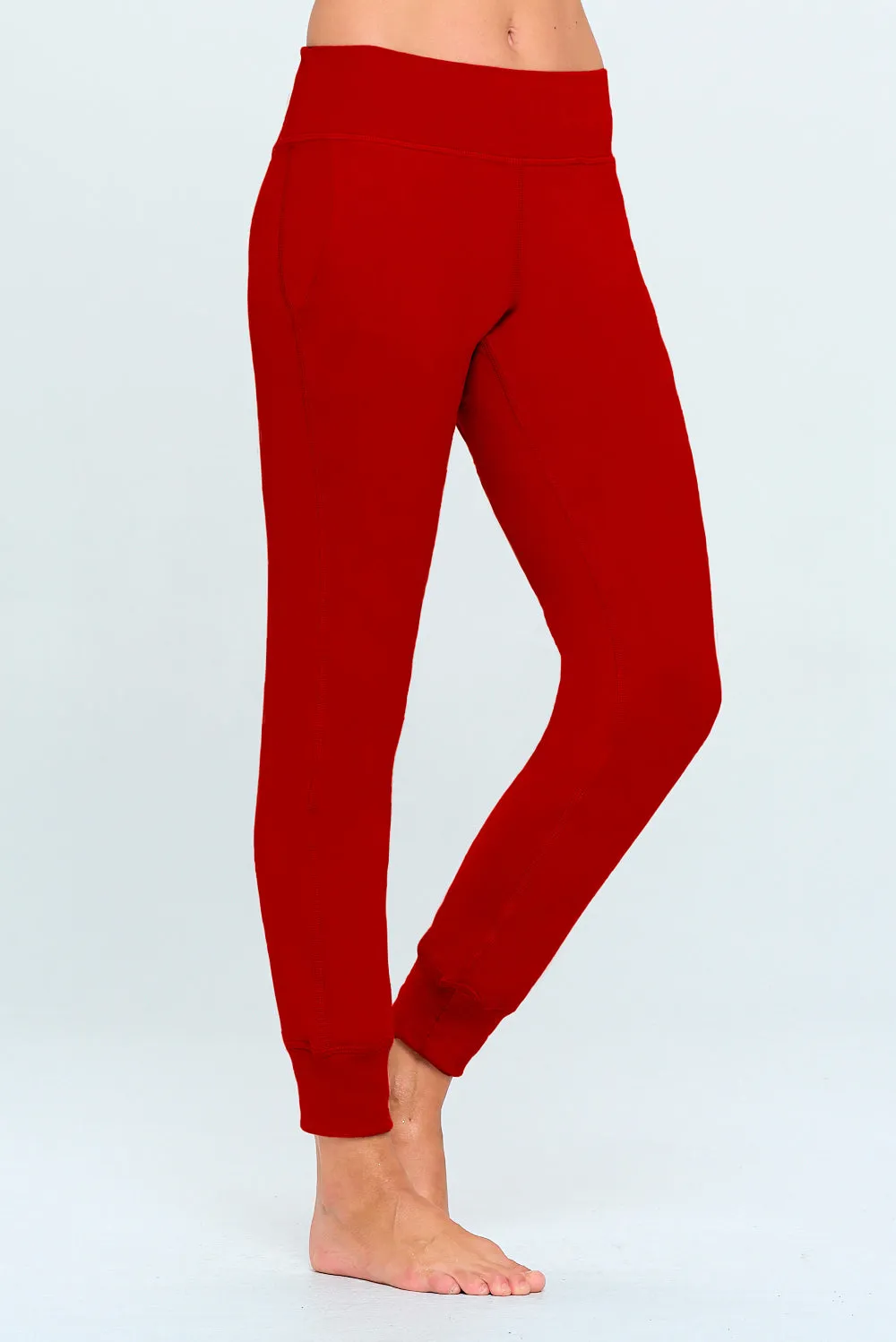 Rosy - Red - Ultra Lightweight Joggers w Pockets