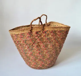 Rustic decor basket, Vintage African baskets