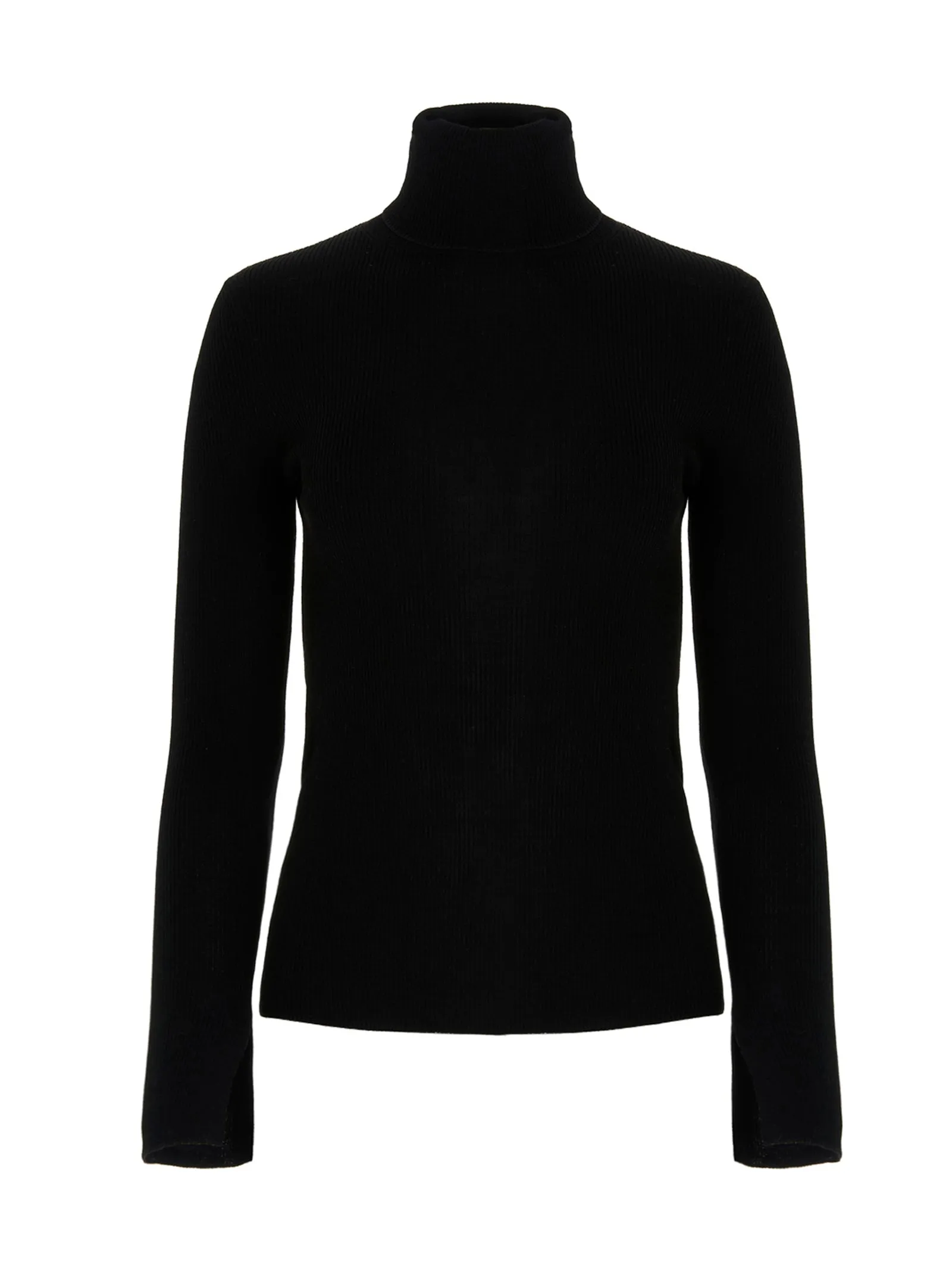 'S Max Mara Gelly Rib Knit Turtleneck Top