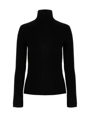 'S Max Mara Gelly Rib Knit Turtleneck Top