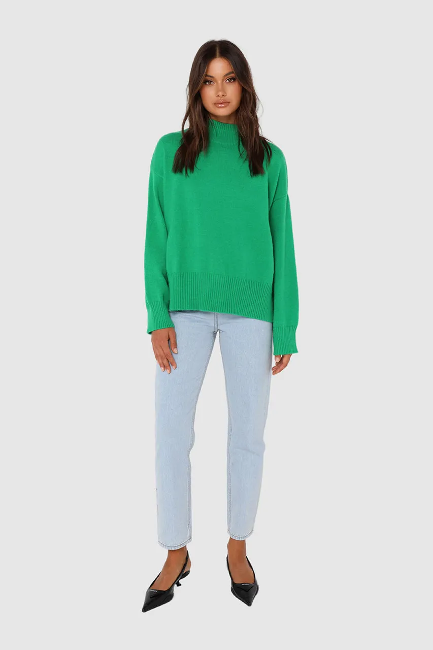 Sabrina Knit Jumper | Green