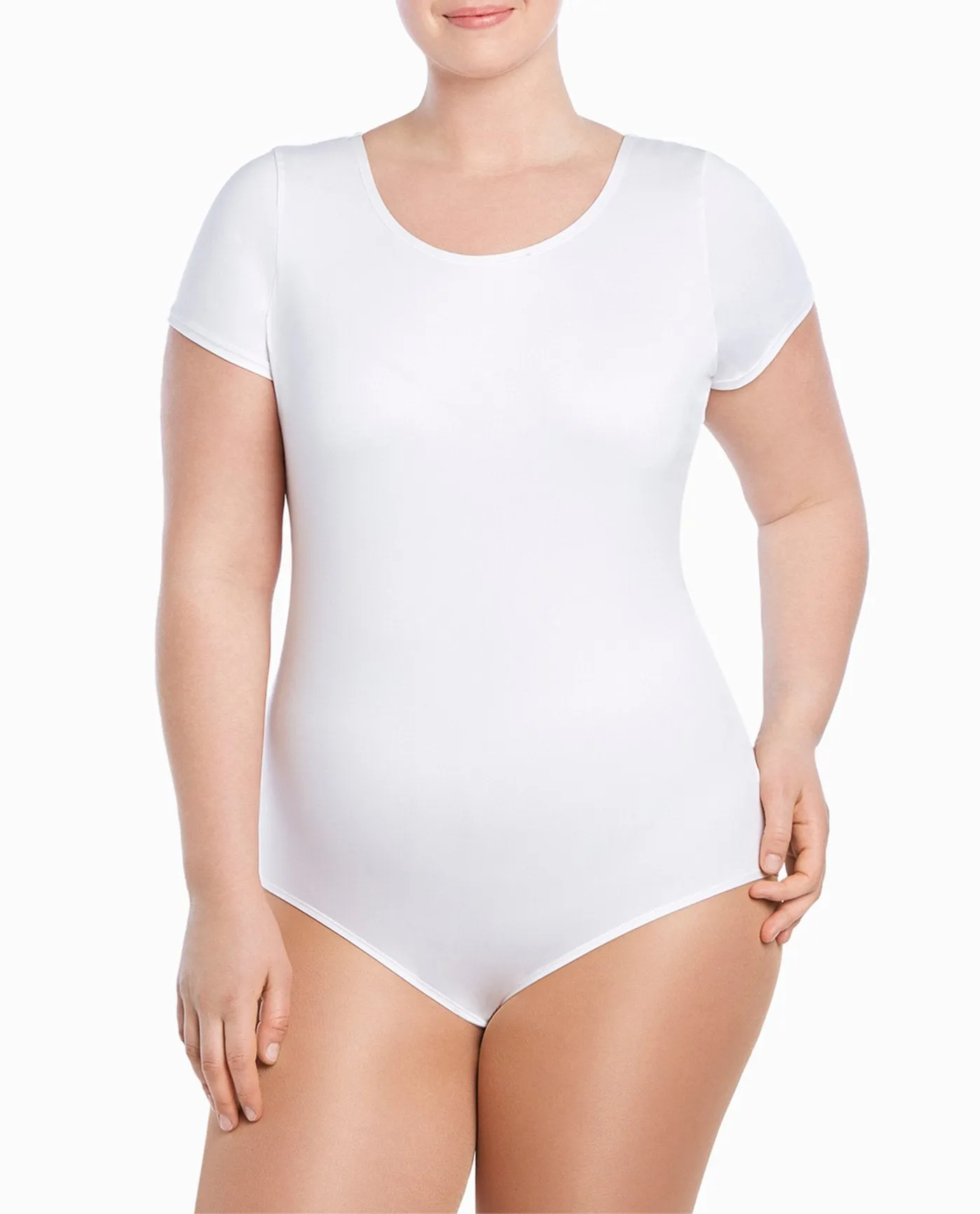 Scoopneck Short Sleeve Leotard