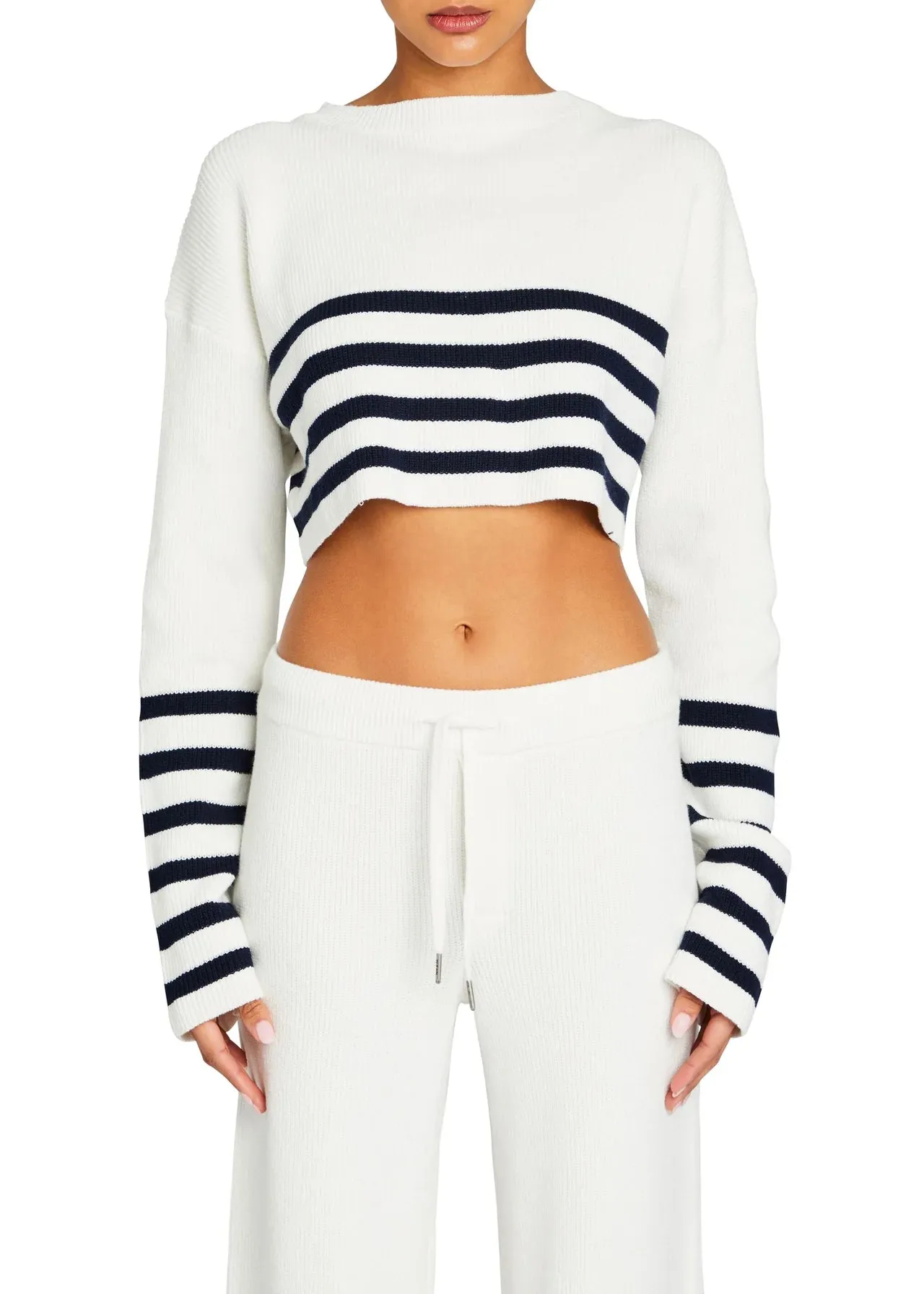 Sharlie Sweater | White/Navy