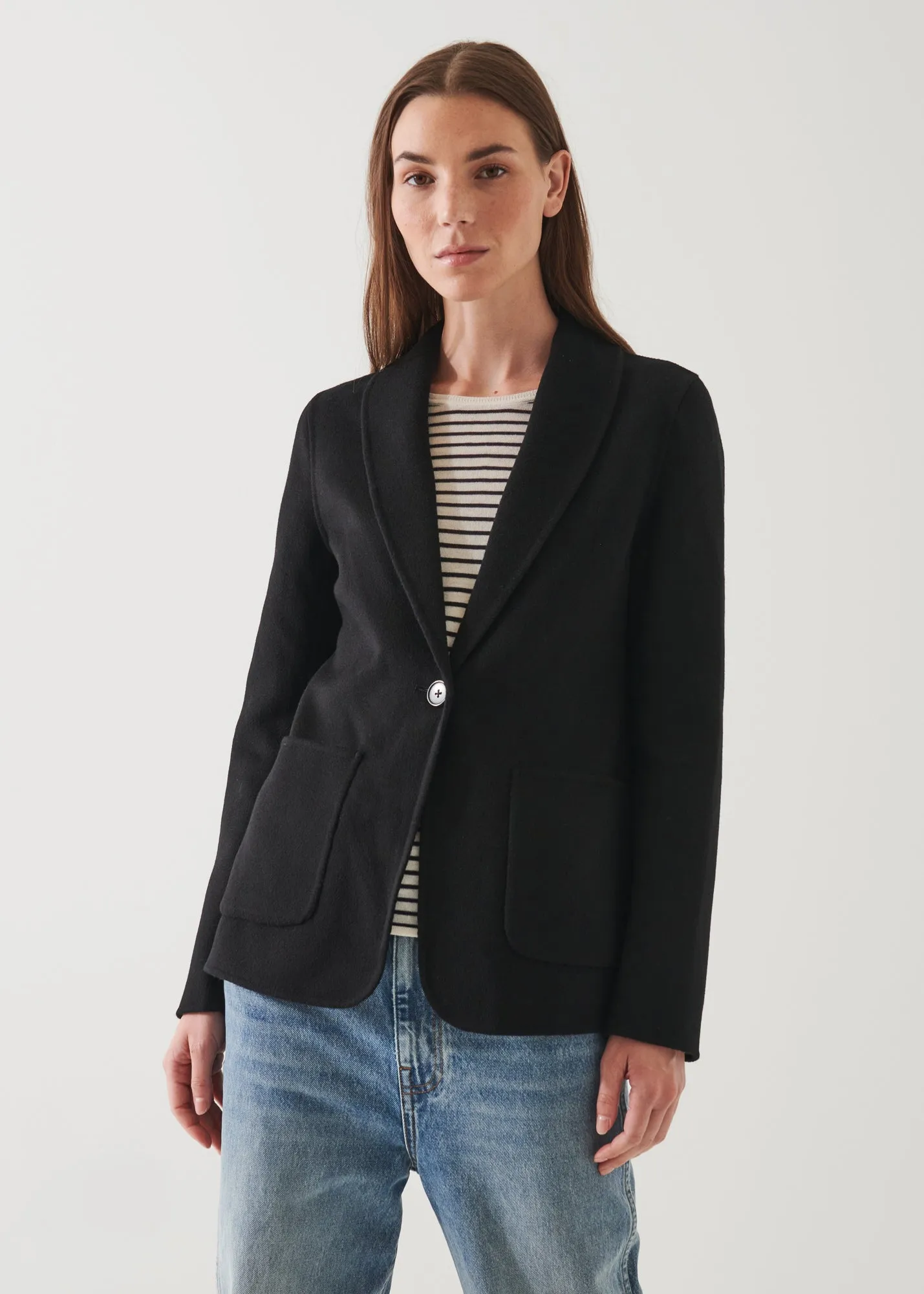 SHAWL COLLAR CASHMERE BLAZER