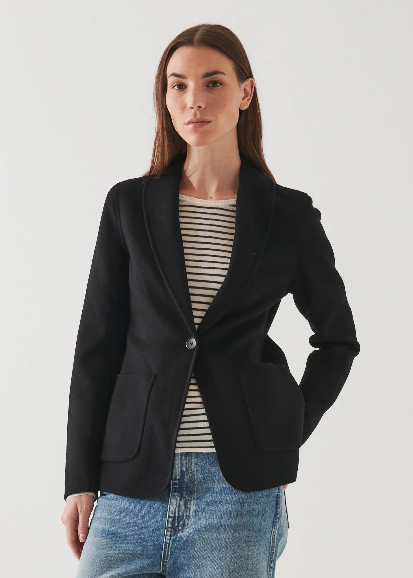 SHAWL COLLAR CASHMERE BLAZER