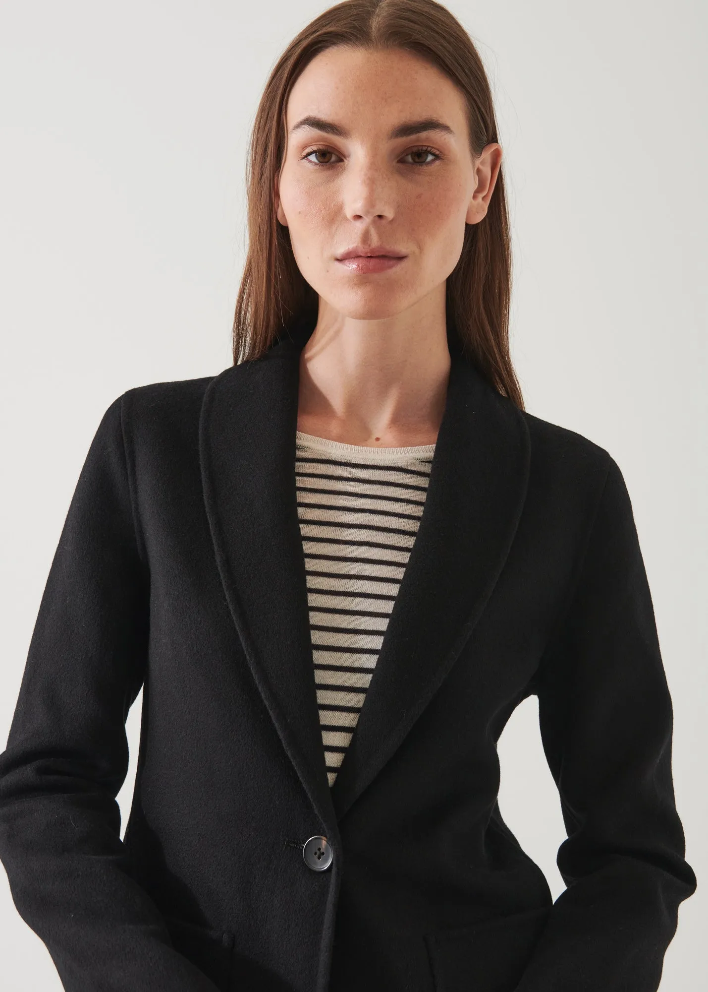 SHAWL COLLAR CASHMERE BLAZER