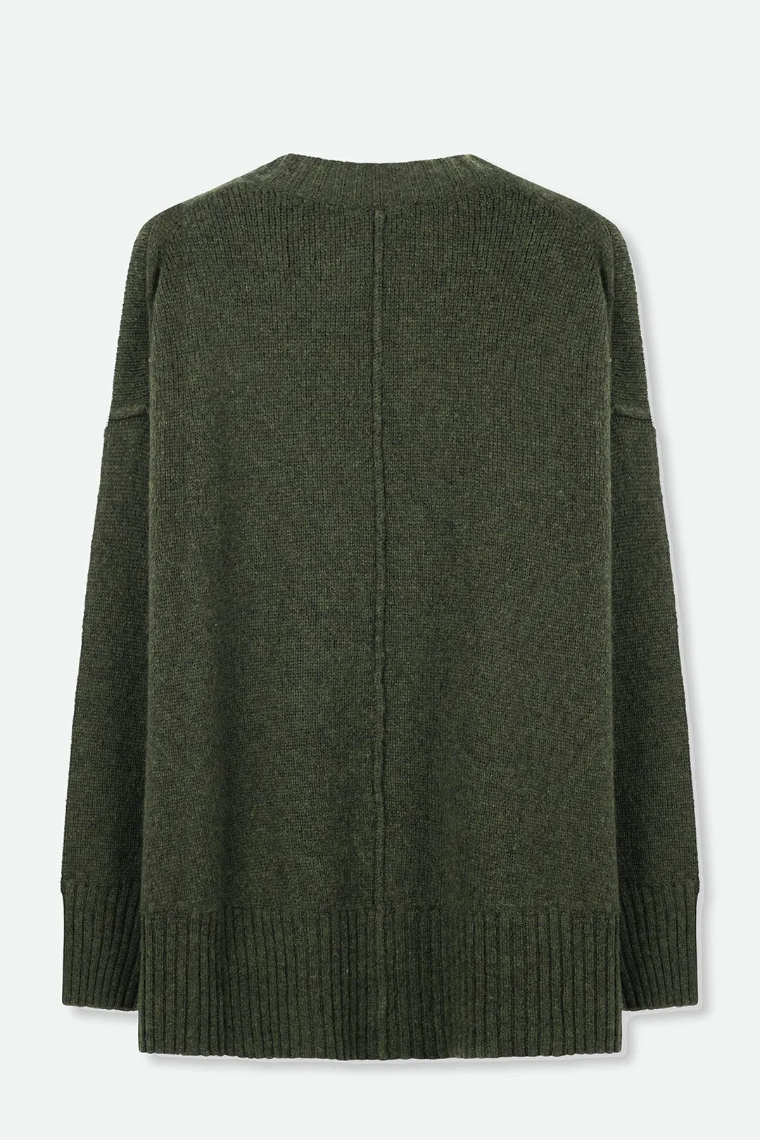 SHAYE OVERSIZE CREW IN ITALIAN LOFTY MERINO YARN