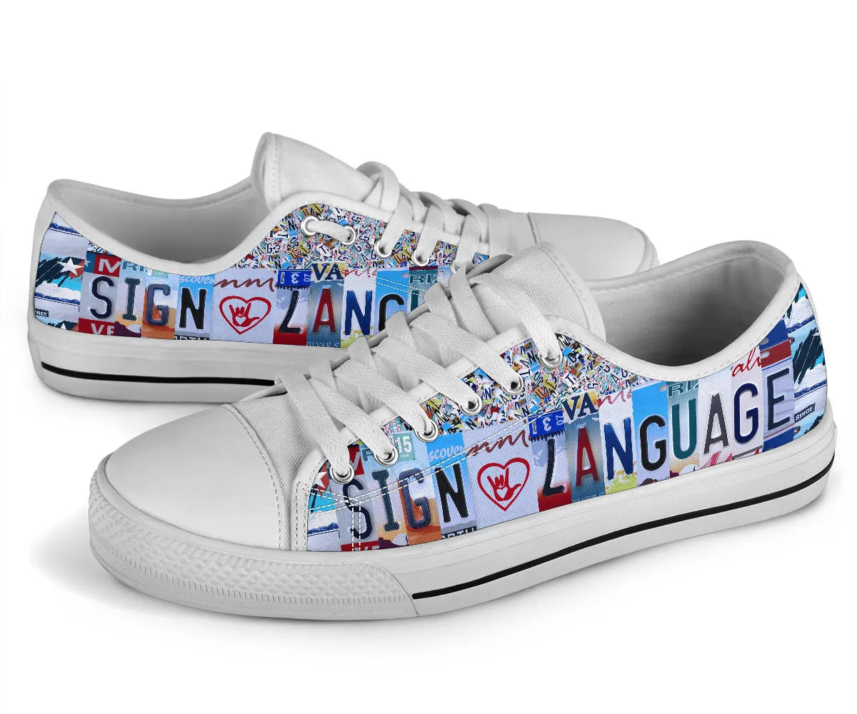 Sign Language Low Top