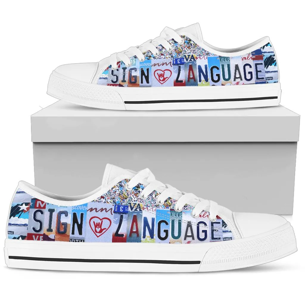 Sign Language Low Top