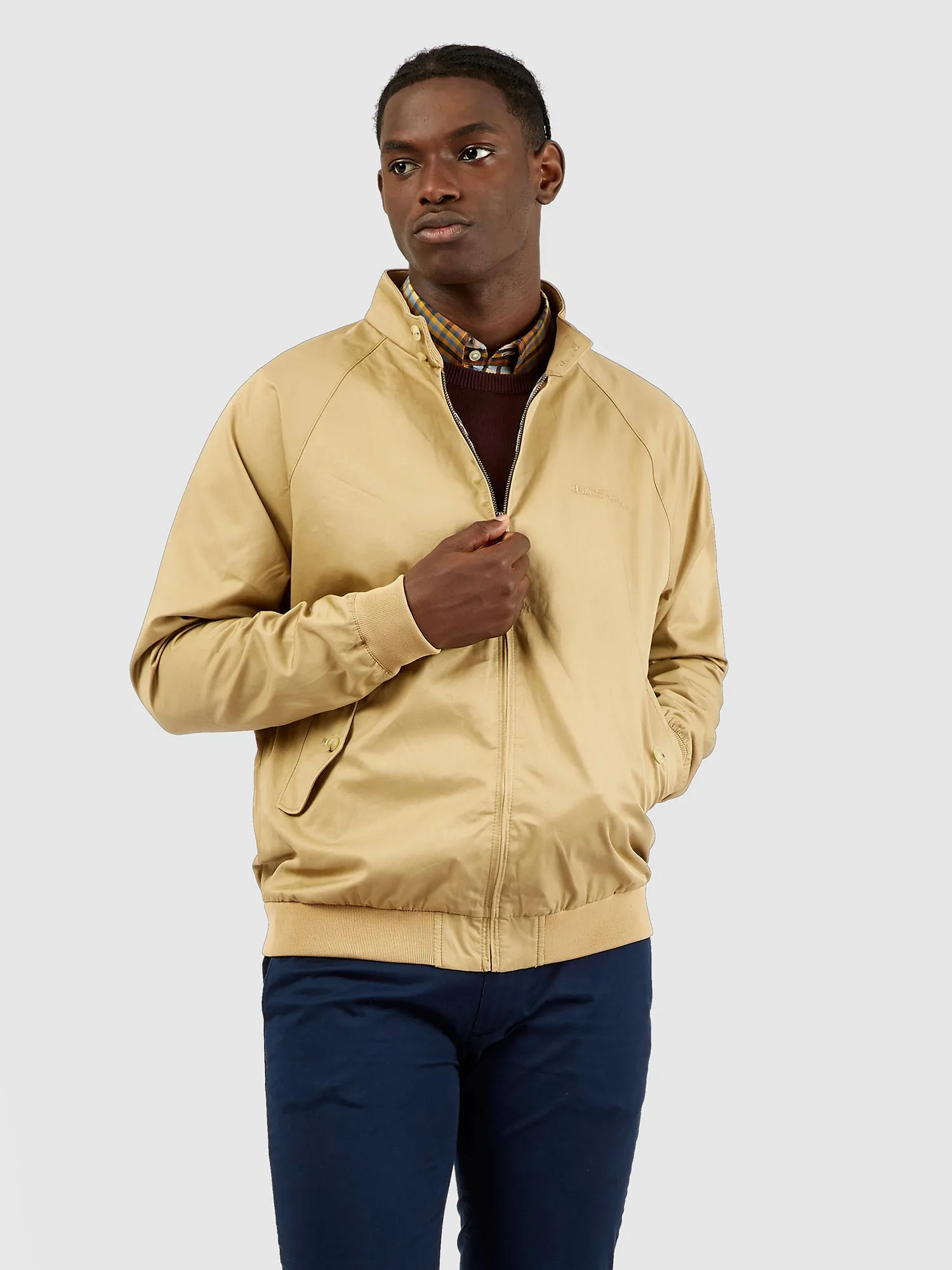 Signature Harrington Jacket - Sand