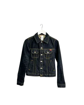 Size 8 - Vintage Fiorucci Dark Wash Blue Jacket