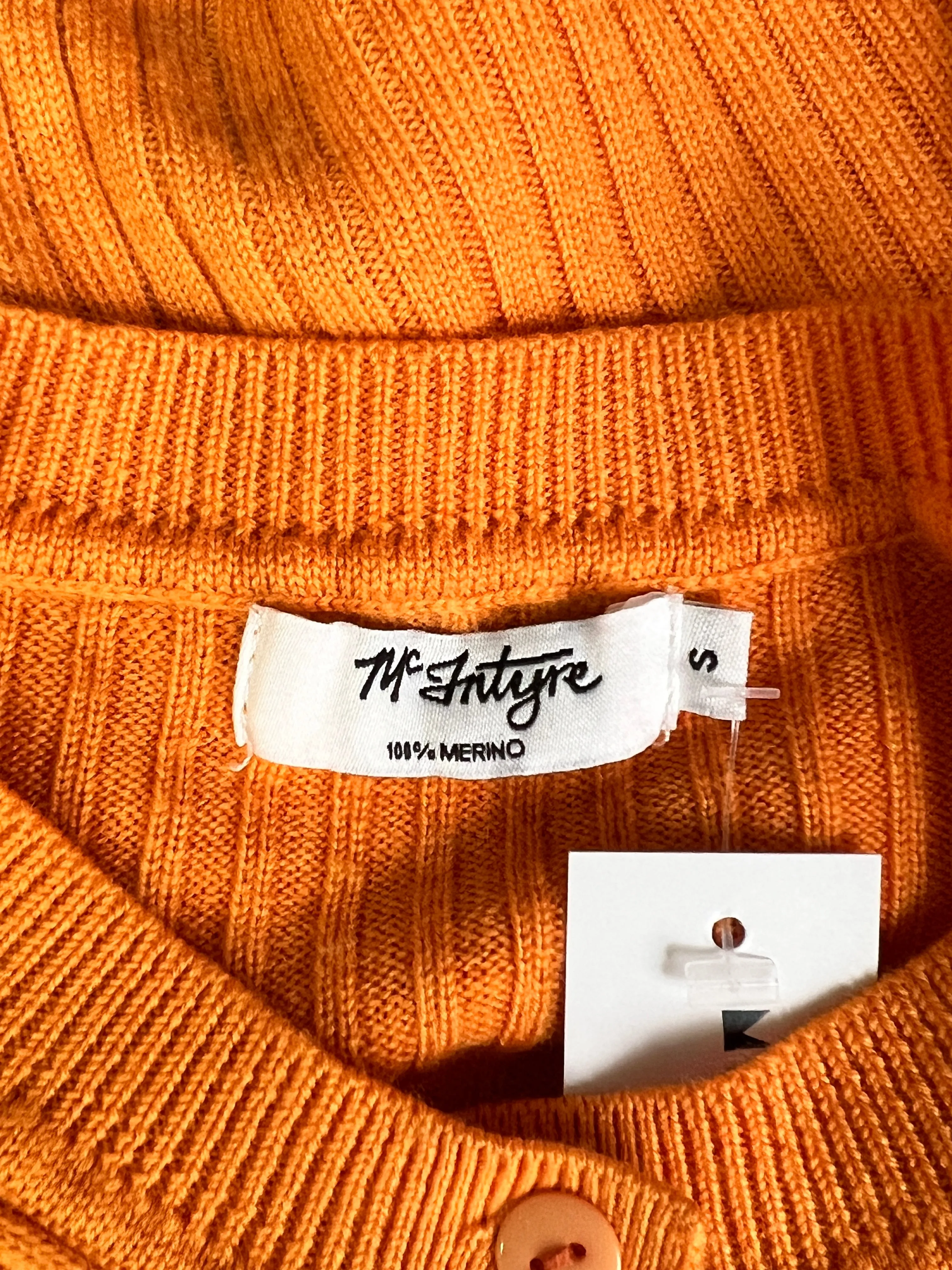 Size S - McIntyre Soft Orange Button Up Cardigan