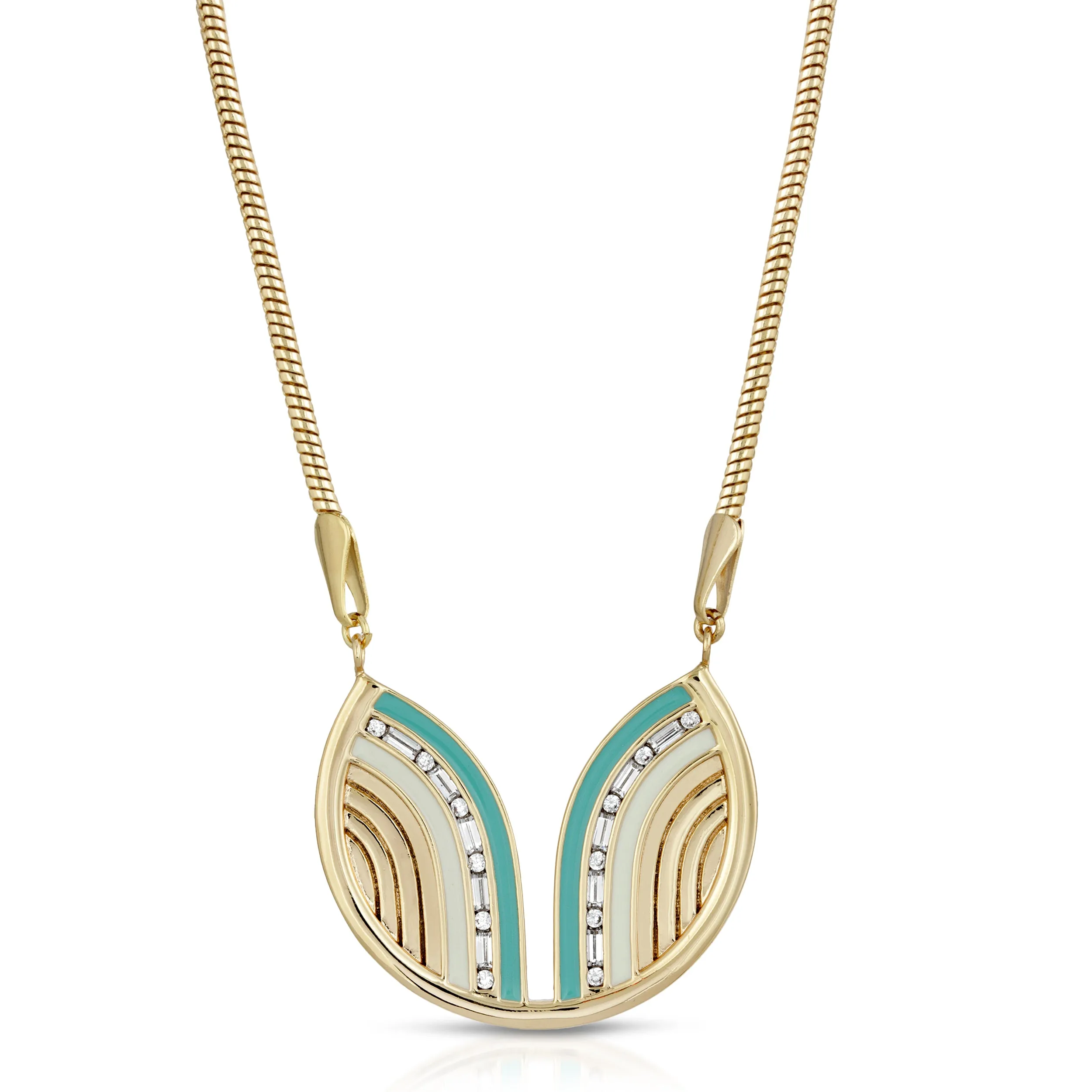 South Beach Necklace - Turquoise/White