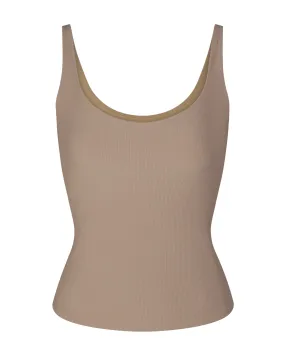 Spanx Ribbed 2 in 1 Tank - Driftwood