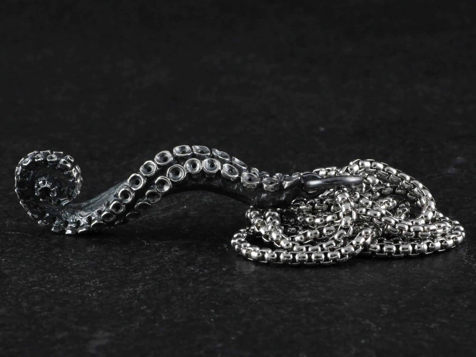 Sterling Silver Tentacle Necklace